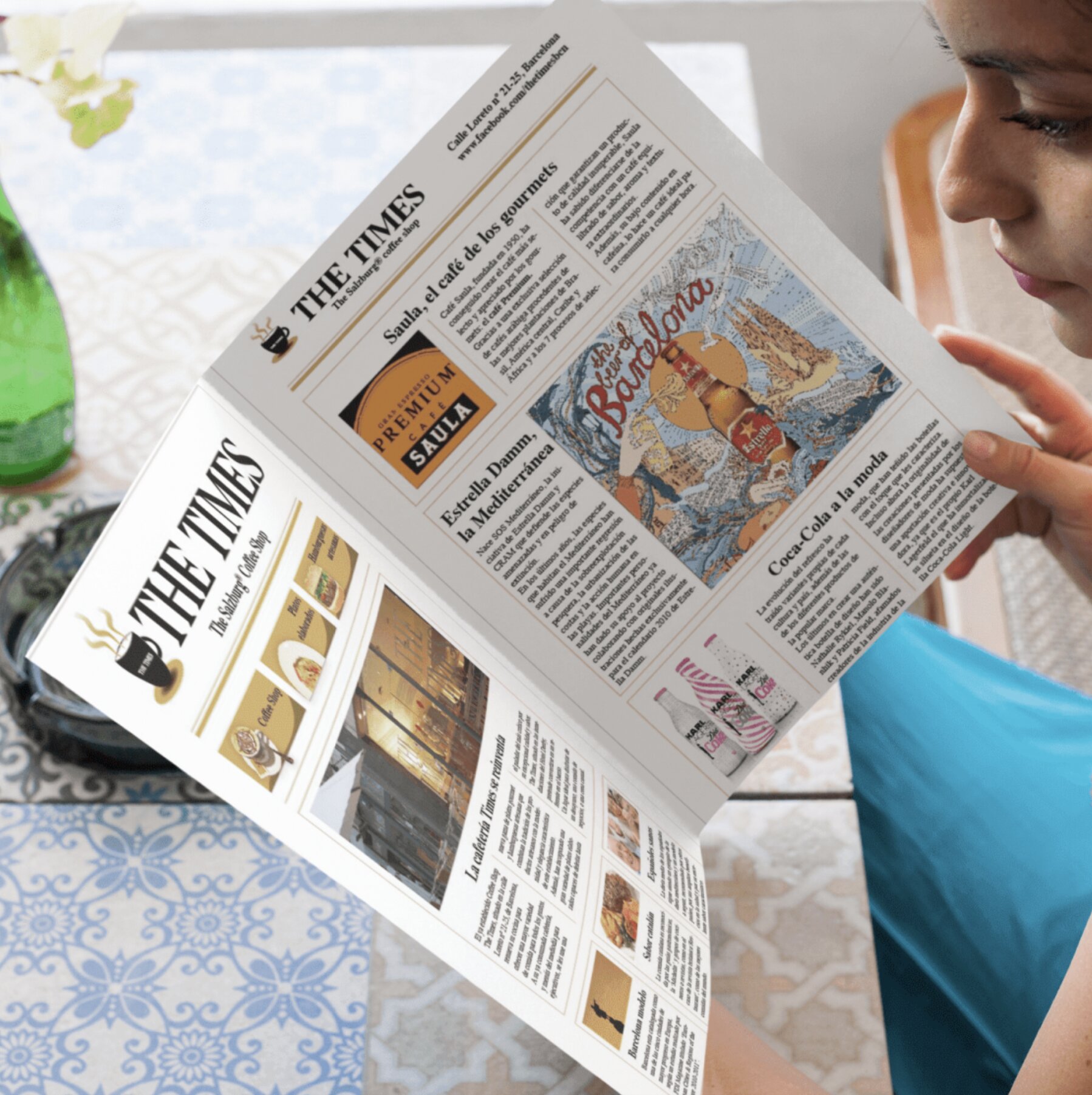 Diseño de carta para The Times