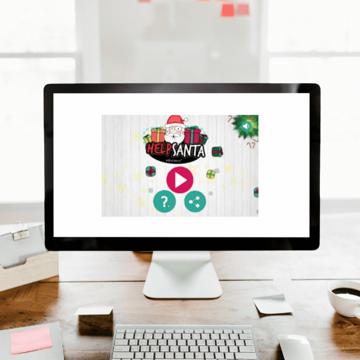 Diseño y programación de juego navideño Help Santa