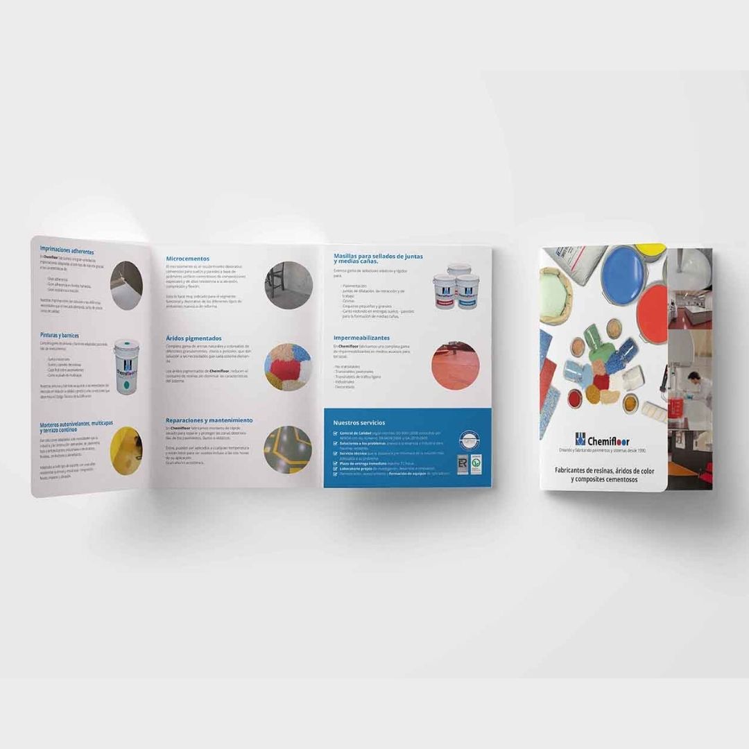 Diseño de tríptico para Chemifloor