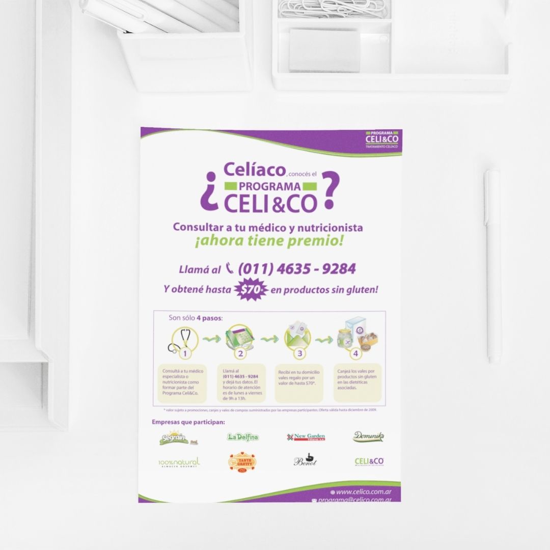Diseño de gráfica para revista de Celi&Co