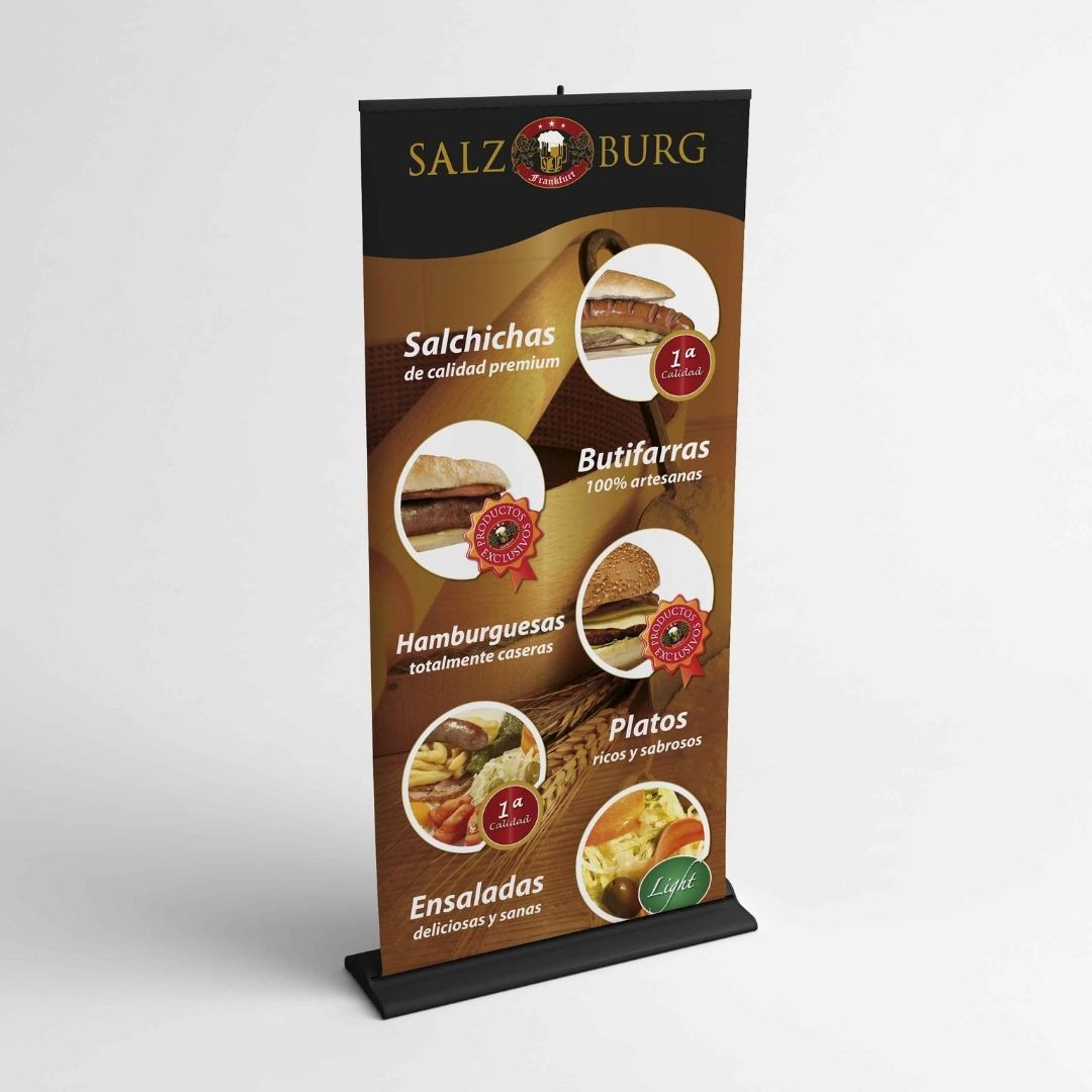 Diseño de cartel enrollable para Salzburg